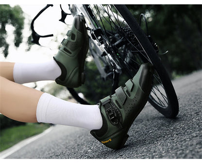 Pánské cyklistické boty bez přezek, boty na ploché pedály pro MTB, protiskluzové gumové boty pro silniční kola, dámské závodní boty na horská kola