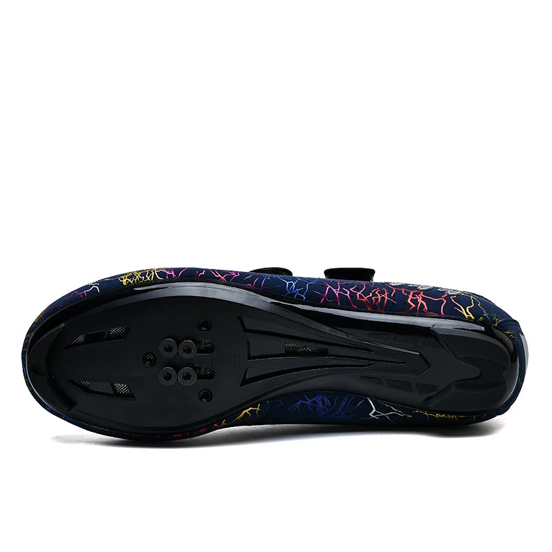 Chaussures de cyclisme pour homme : chaussures de course sur route à fixation automatique, chaussures de sport, chaussures d'entraînement sans crampons ; chaussures de cyclisme pour femme avec crampons SPD
