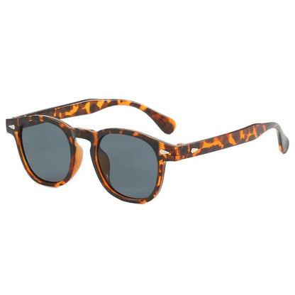 Vintage Oval Classic 4 Small Ding Stylish Decorative Sunglasses for Men and Women