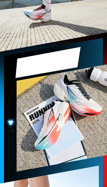 QIAODAN WIND 4PRO Maratonské boty s karbonovou deskou Pánské profesionální závodní tenisky Prodyšné běžecké sportovní boty QDB023262291