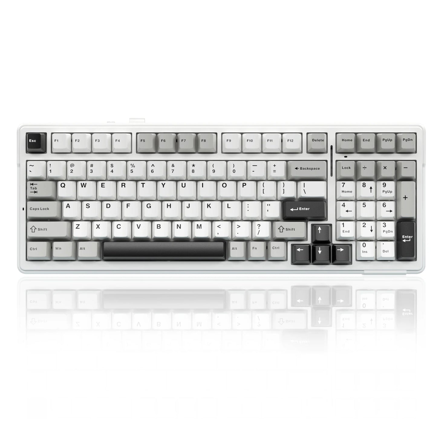 AULA F99 Machanical Keyboard Bluetooth 5.0/2.4G Wireless/Wired Gasket-mounted Gaming Keyboard 99 Keys Customizable Keyboards