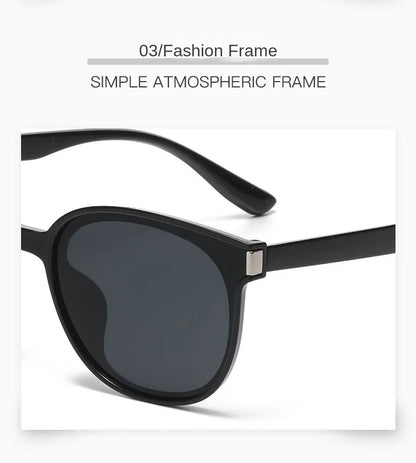 Fashion Korean Vintage Square Sunglasses Women Oversized Sunglass Men Retro Trend Black Sun Glasses Shades Goggle UV400 Eyewear