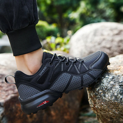 Men Hiking Shoes Outdoor Lightweight Camping Travel Shoes Non-Slip Waterproof Women Large Size Tactical Training Sports Shoes