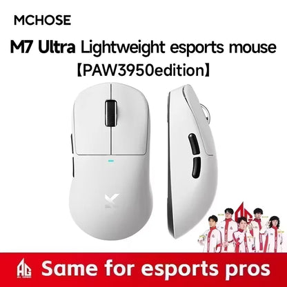 MCHOSE M7 Ultra Ergonomic Gaming Mouse PAW3950 Super Sensor TOPSPEED 8000Hz Polling Rate Lightweight Design Realtek Master Mice