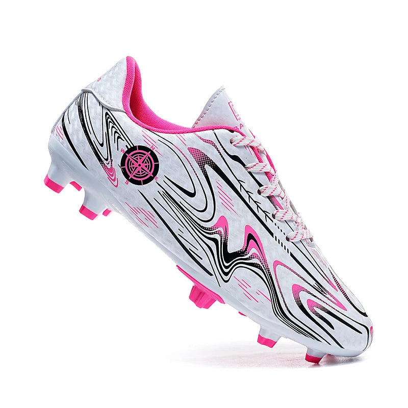 Kids Youth Soccer Cleats Football Shoes Men Non-Slip Breathable Lightweight Training Sneakers Boys Children Football Match Boots