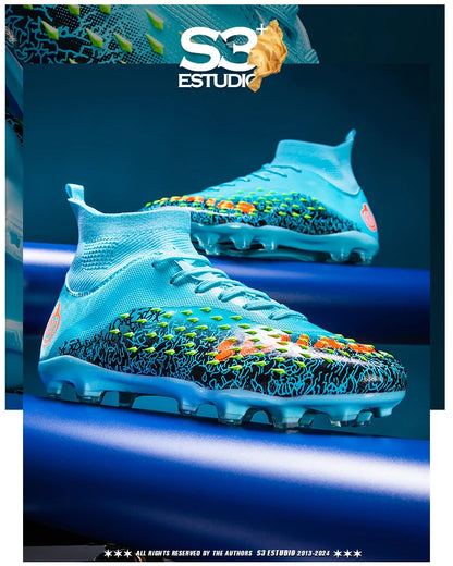 Men Professional Football Shoes Society Cleats Soccer Shoes Original Indoor Football Field Boots Grass Training TF/FG Sneaker