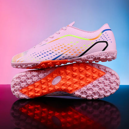 Nouvelles chaussures de football pour hommes, crampons unisexes, chaussures de football professionnelles, vente chaude, chaussures de futsal de haute qualité pour femmes, baskets ultralégères TF/FG
