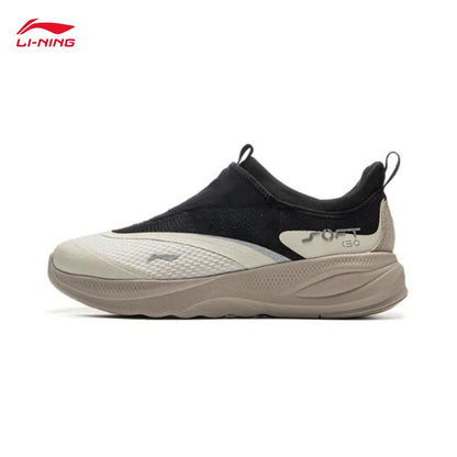 LI-NING SOFT GO 2 gåsko til mænd – slip-on, blød tyk hæl, komfortable og slidstærke, sporty hverdagssko AGLV005