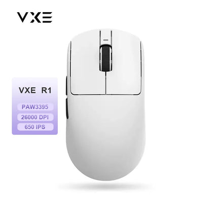 Rato Gaming Sem Fios ATK VXE Dragonfly R1 Pro MAX PAW3395 R1 SE Plus Personalizado para Esports e FPS, Recarregável e Leve