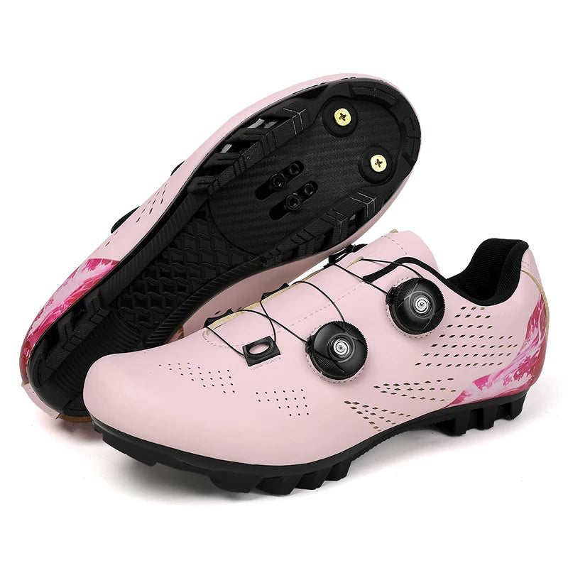 Profesjonalne męskie buty do kolarstwa szosowego, buty rowerowe SPD, podeszwa MTB, płaskie, wyścigowe, szybkie, do jazdy w terenie, obuwie rowerowe górskie, pedały sportowe