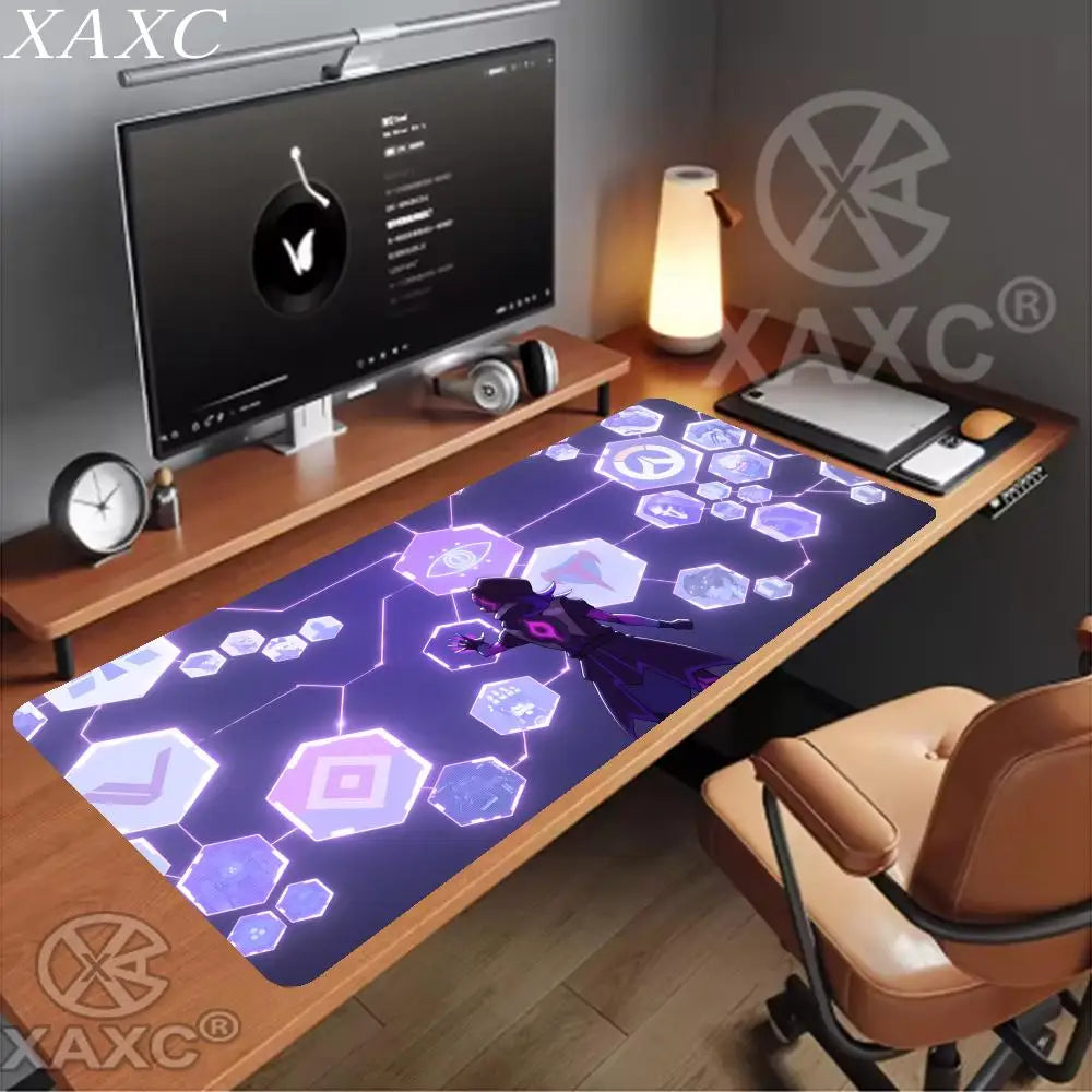 Mouse pad mare Overwatch Kawaii XXL pentru gaming, covoraș de birou PC, suport pentru tastatură, accesorii gamer, MousepadXAXC