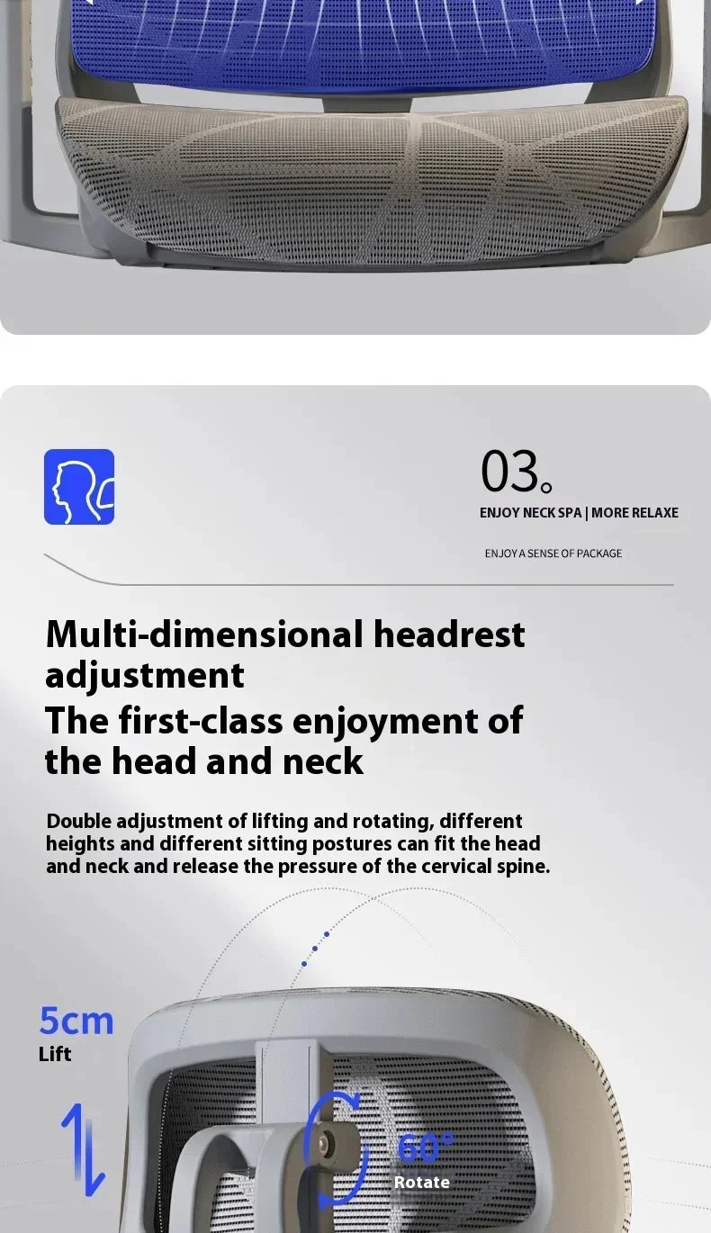 Gaming Chair Office Desk Ergonomic Computer Adjustable Armrests 3D Headrest Chair Lift Chair Back  Can Tilt Back with Foo Pedals