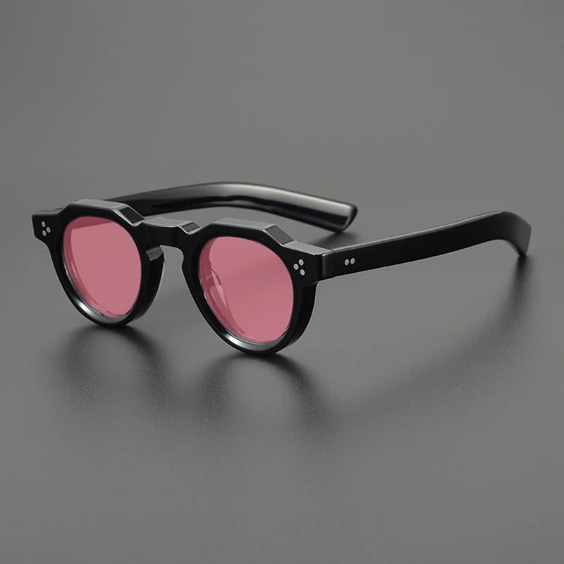 Vintage Polarized Acetate Sunglasses Men Quality Retro Designer Small Sunglasses Women UV400 Handmade Luxury Brand Eyewear