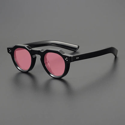 Vintage Polarized Acetate Sunglasses Men Quality Retro Designer Small Sunglasses Women UV400 Handmade Luxury Brand Eyewear