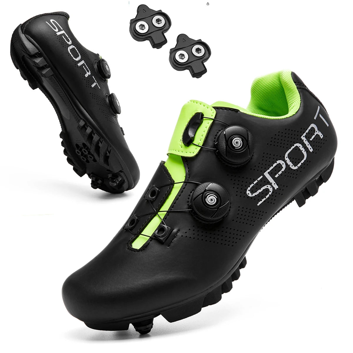 2025 Cycling Sneaker Mtb with Cleats Men Carbon Sports Speed Bike Shoes Women Mountain Racing Flat SPD Road Cycling Footwear