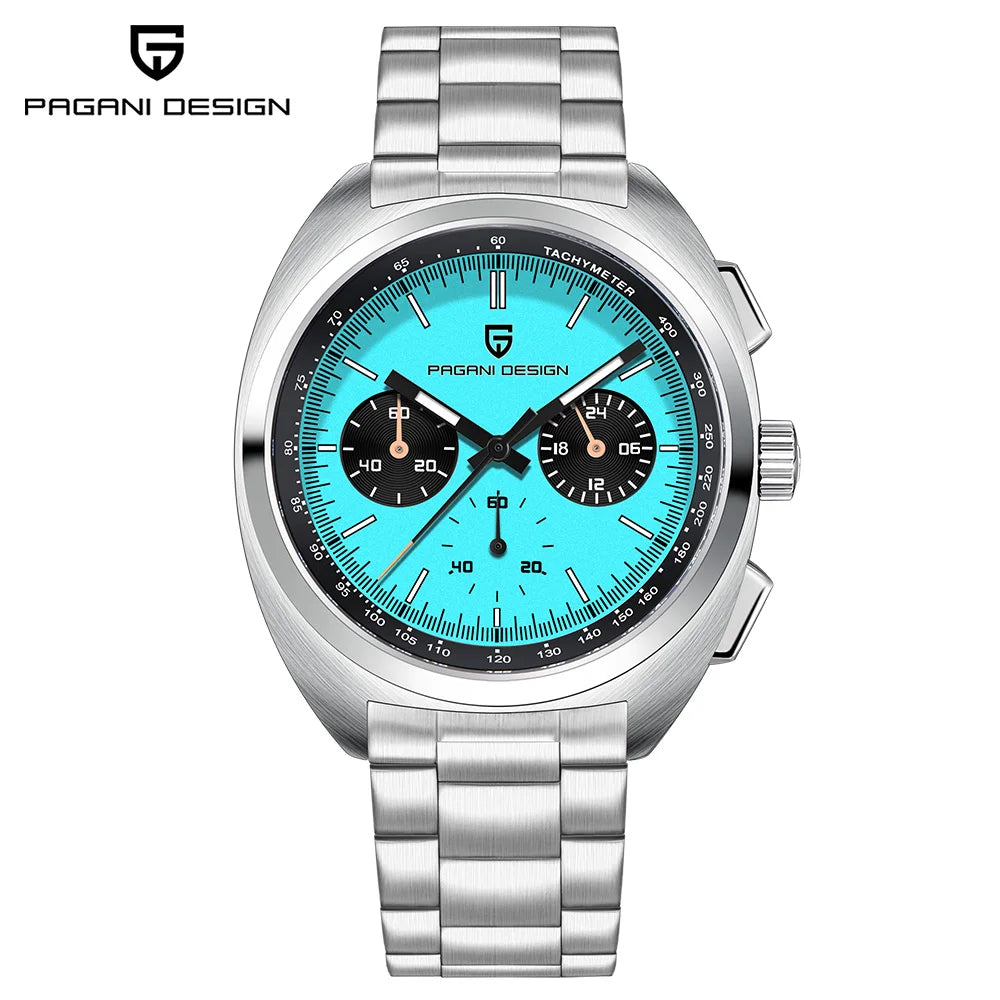 2026Pagani design watch luxury men's quartz watch speed men's chronograph top brand all-steel sapphire diving relógios masculino