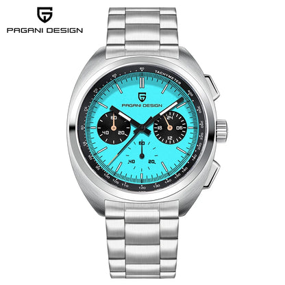 2026Pagani design watch luxury men's quartz watch speed men's chronograph top brand all-steel sapphire diving relógios masculino
