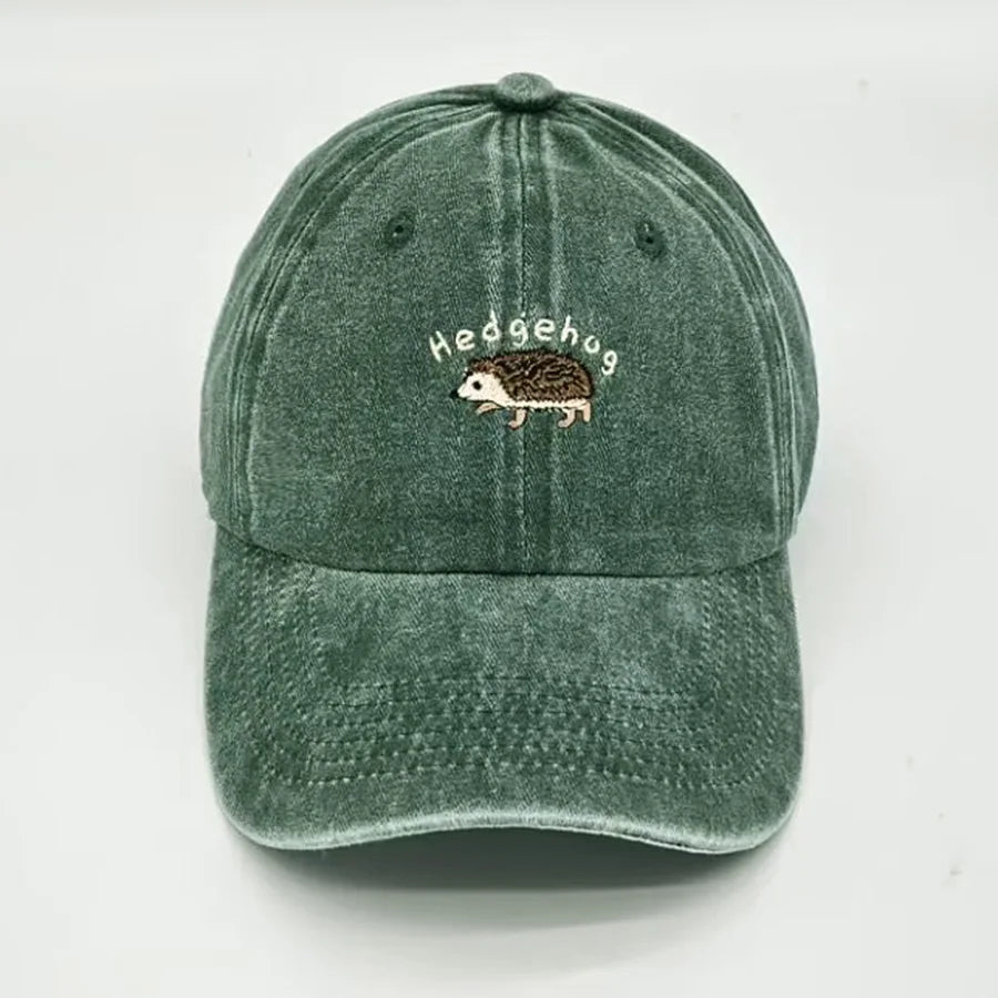 Mini Hedgehog Embroidery cotton Baseball caps for Men Women Washed vintage Hat Sports Fishing trucker Summer Autumn Peaked cap