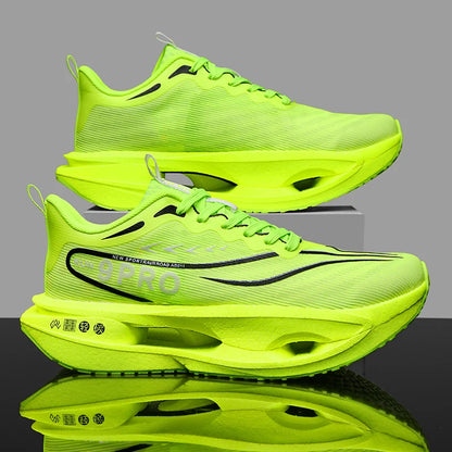 Sneakers da uomo con soletta in carbonio, scarpe sportive da esterno con suola morbida in rete, scarpe da corsa leggere, antiscivolo, casual, da coppia, da tennis
