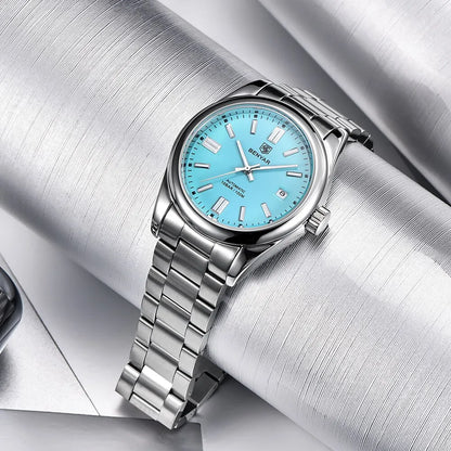 BENYAR New BY-5185M Luxury Automatic Watch 10Bar Waterproof Stainless Steel Men's Mechanical Watch Men's Sports Watch