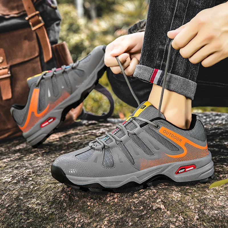Scarpe da uomo per attività all'aperto - Scarpe da alpinismo antiscivolo da uomo - Calzature da viaggio, escursionismo e avventura - Sneaker casual alla moda