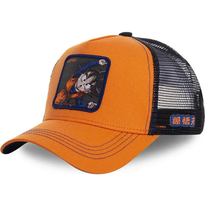 ALL Styles Dragon Ball Baseball Cap Snapback Peaked Cap Men's Embroidery Hip-Hop Cap Style Sun Visor Adjustable Trucker Mesh Cap