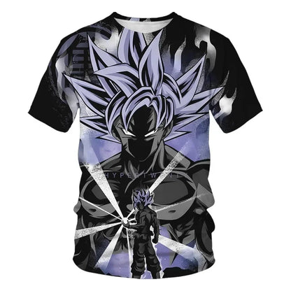 Herre-T-shirts Dragon Ball Z-T-shirt Drengetøj Børnetøj Sommer T-shirts med korte ærmer Børnetøj med tegneseriefigurer T-shirts til baby-drenge