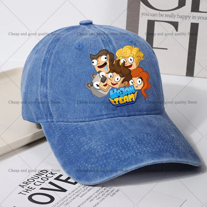 Wojan Team Baseball Cap for Women men Summer Adjustable Sun Hat boy girl Anime Cute Retro Sunbonnet Adult Headgear birthday Gift
