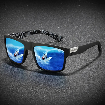 Fashion Polarized Sunglasses For Men And Women Luxury Driving Fishing Trip Vintage Square Sunglasses For Men UV400 Glasses