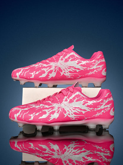 Chaussures de football pour hommes, modèle AG FG, design aérodynamique et léger, excellente adhérence, idéales pour les entraînements quotidiens sur gazon et les matchs de l’équipe de football de l’école.
