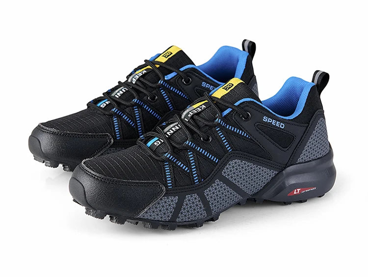 Scarpe da trekking da uomo all-terrain, scarpe sportive outdoor in mesh traspirante, antiscivolo e resistenti all’usura, scarpe da trekking e ciclismo outdoor