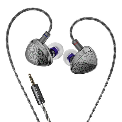 KBEAR TBX Tourbillon X IEMS Écouteurs intra-auriculaires filaires avec diaphragme en fibre de carbone CVD de 10 mm, basses profondes, casque de jeu
