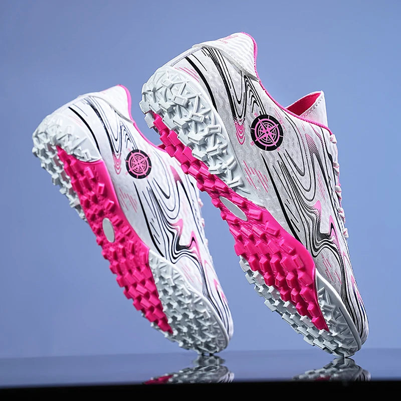 Kids Youth Soccer Cleats Football Shoes Men Non-Slip Breathable Lightweight Training Sneakers Boys Children Football Match Boots