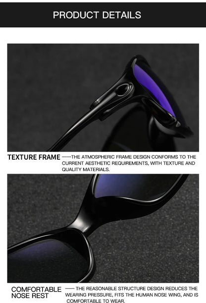 TANGOWO Rectangle Full Rim Frame Sunglasses For Men Y2K Mirror Vintage Classic Taking Photos Sand Sea Drivng UV400 Shade