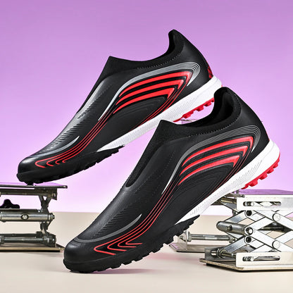 Chaussures de football TF unisexes, crampons légers pour terrain synthétique, semelle résistante à l'usure pour les matchs de football sur gazon artificiel en extérieur