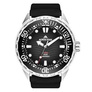 hot NORTH EDGE 2025 New TRITON Solar Powered Dive Watch Men Luxury Quartz Watches For Men 316L Stainless Steel Case Waterproof 3