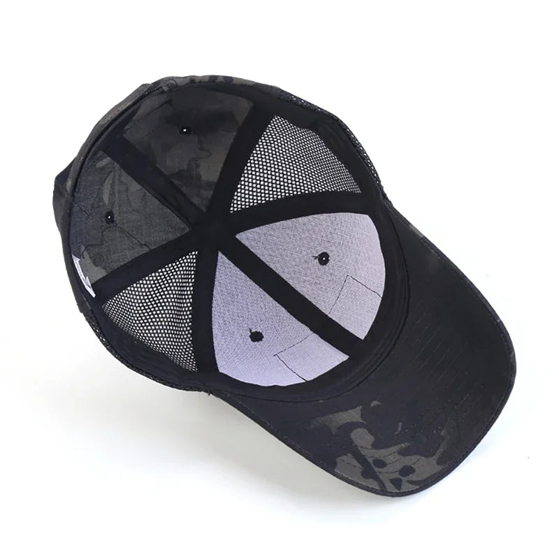 Unisex Sports Outdoor Sunscreen Quick-Drying Hat Men Casual Cap Female Unisex Camouflage Hunting Fishing Army Baseball Cap
