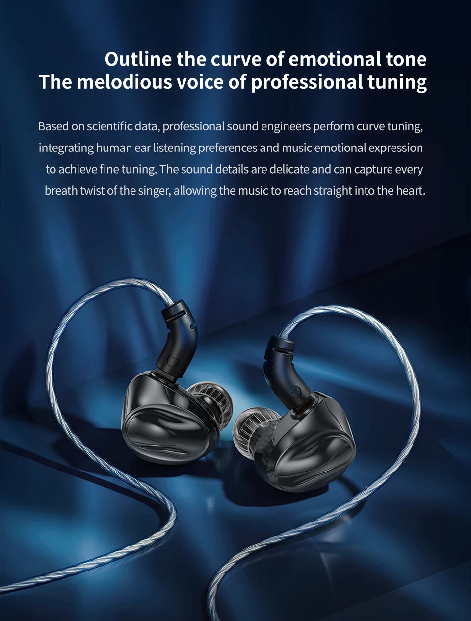 TRN Dolphin headphone10mm dual magnetic circuit dynamic driver Liquid metal Earphone