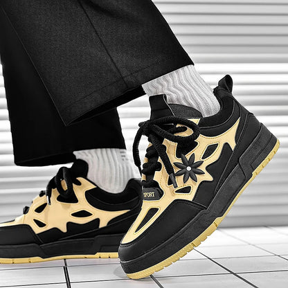 Fashion Mens Shoes Trend Street Skateboard Shoes Man Luxury Brand Training Sneakers Mesh Breathable Casual Shoes Tenis Masculino
