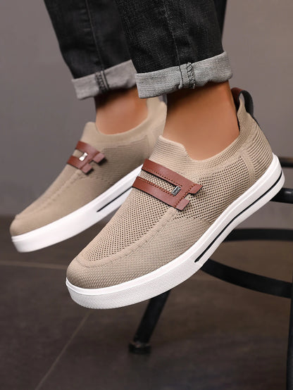 New Men's Sports Shoes Mesh Breathable Casual Outdoor EVA Soft-Soled Walking Shoes Lightweight Comfortable