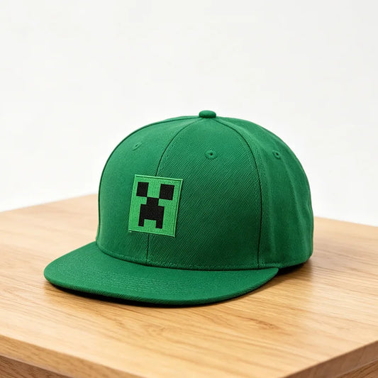 Minecrafts Unisex Embroidery Hip hop Hats Outdoor Adjustable Casual Baseball Cap Cute Cartoon Retro Sunscreen Hat Adult Headgear