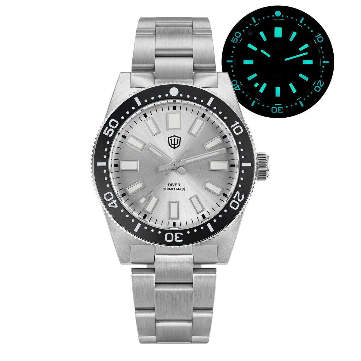 WATCHDIVES WD1965 V2 Men’s Luxury Dive Watch VH31 Quartz, Sapphire Crystal, Stainless Steel & 200M Water Resistant