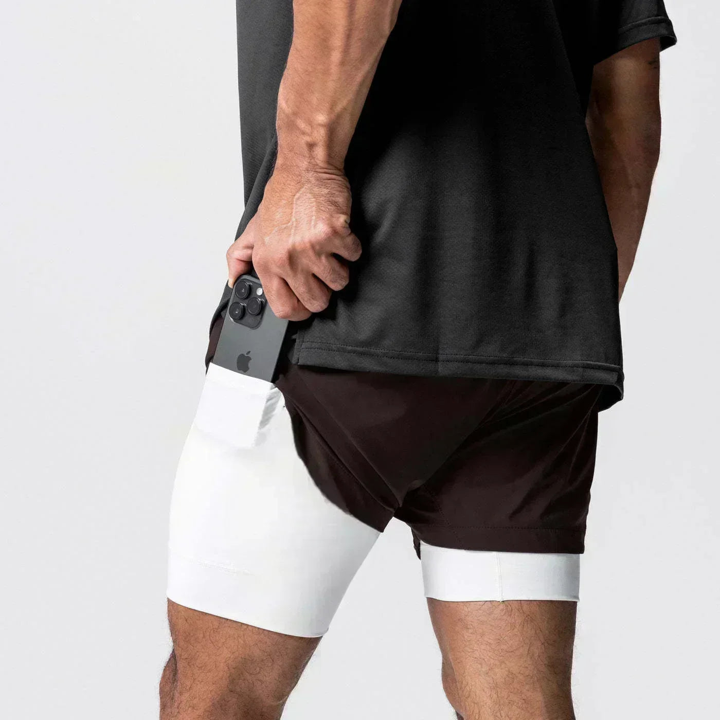 Dragon Ball Men's Shorts Double Layer 2-in-1 Shorts Vegeta Japan Anime Summer Autumn Quick-Drying Fake Two-piece Sports Shorts