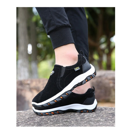 Sapatos desportivos casuais para homem, para caminhadas ao ar livre, acampamento, corrida leve e jogging, mocassins antiderrapantes, sapatos de caminhada, tamanhos grandes 38-50