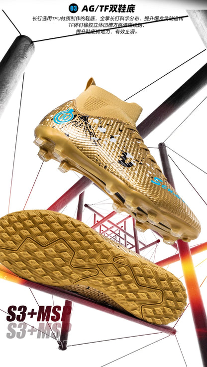Men Professional Soccer Shoes Non-slip Football Boots Unisex Breathable Futsal Sports New Cleats Drop Shipping Ultralight