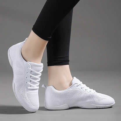 Zapatillas blancas de baile para niñas Marwoo: zapatillas ligeras para entrenamiento de animadoras, caminar y tenis; zapatillas deportivas de moda para mujer 2316