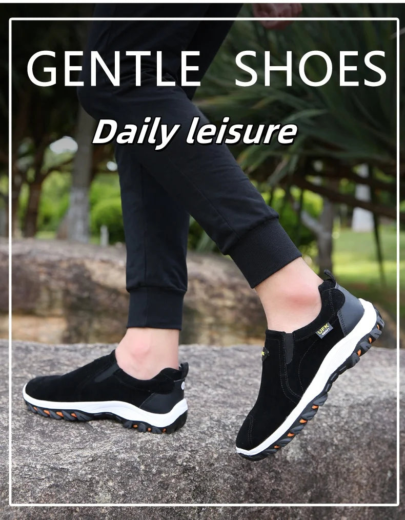 Sapatos desportivos casuais para homem, para caminhadas ao ar livre, acampamento, corrida leve e jogging, mocassins antiderrapantes, sapatos de caminhada, tamanhos grandes 38-50