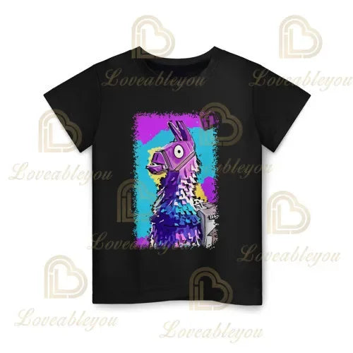 Battle Royale T-Shirt, Fortnite T-Shirt, Victory, Cartoon-Oberteile, Teenager-Kleidung, Kinder, Helden, Spiel, Festung, Nacht, 3D, Jungen, Mädchen, T-Shirt