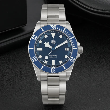  San Martin Grade5 Titanium Watch SN0121TD PT5000/ST2130 Automatic Movement Watch 300M Waterproof Adjustable Clasp Wristwatch