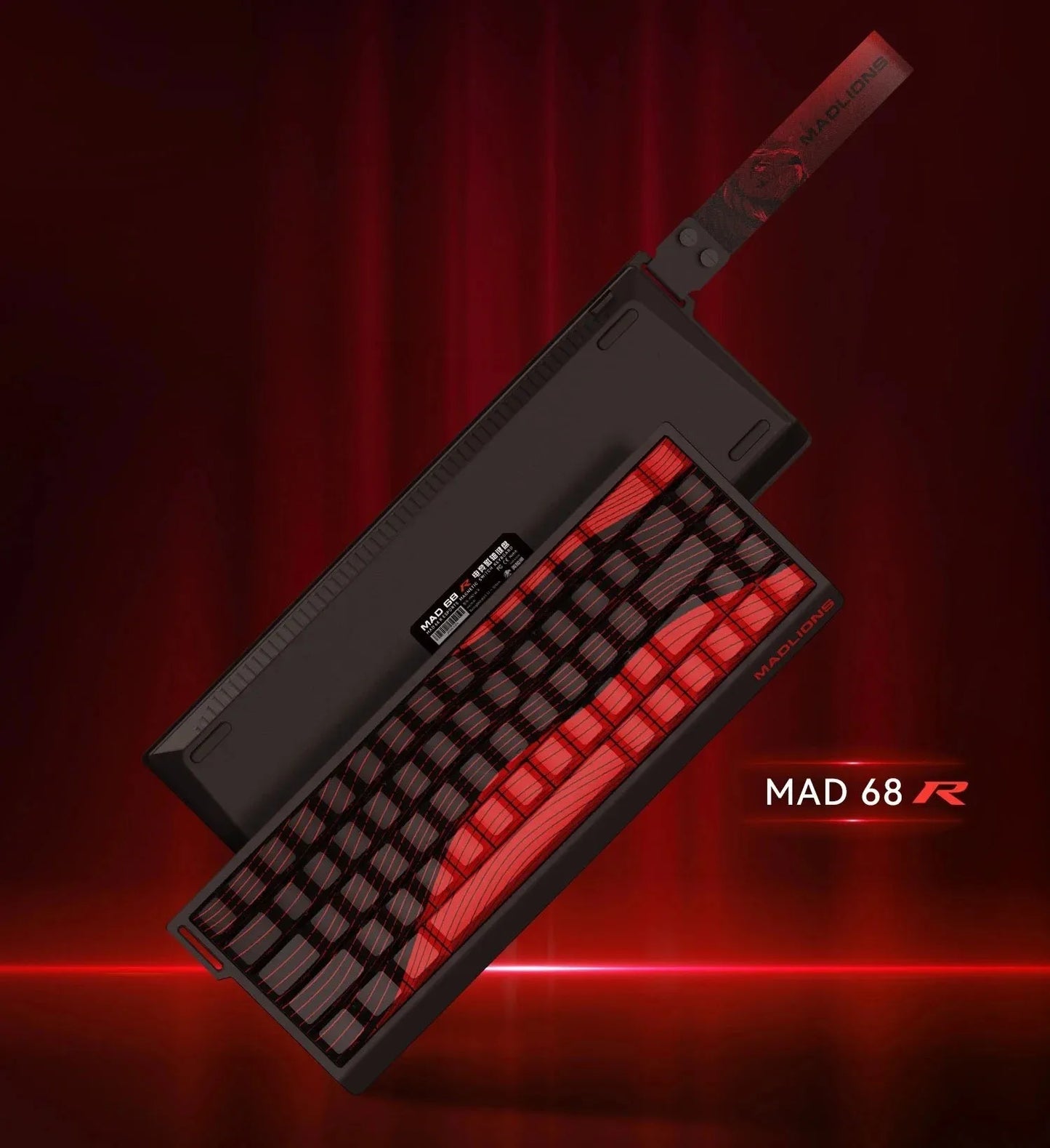 MADLIONS MAD 60/68HE Gaming Magnetic Switch Keyboard Wired Key Web Drive Custom 8K 61/68 Return RT Adjustable Keystroke Hot Swap
